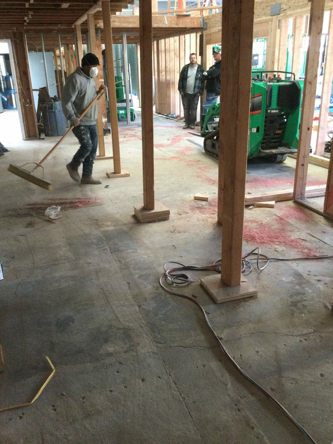 Mid-construction of a wall by CMR Builder