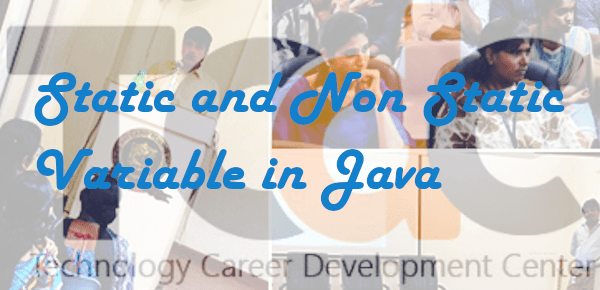 Difference between Static and Non Static keyword in Java - TCDC
